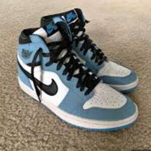 Nike Air Jordan 1s in University blue